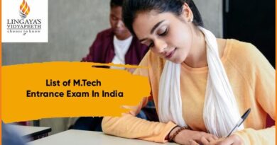 List of M.Tech Entrance Exam In India