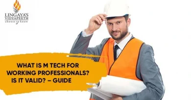 M Tech For Working Professionals